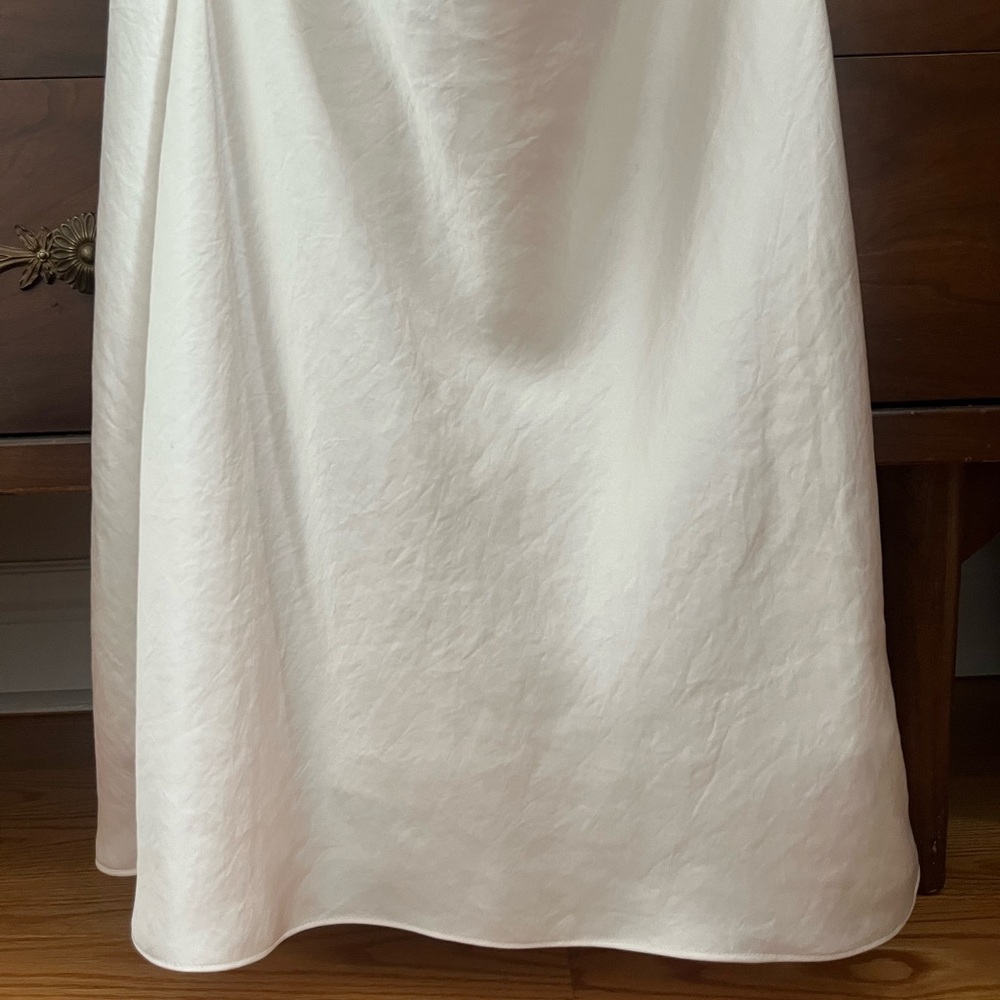 Aritzia Wilfred Harmonist Satin Cowl Neck Slip Dress - Picture 9 of 13
